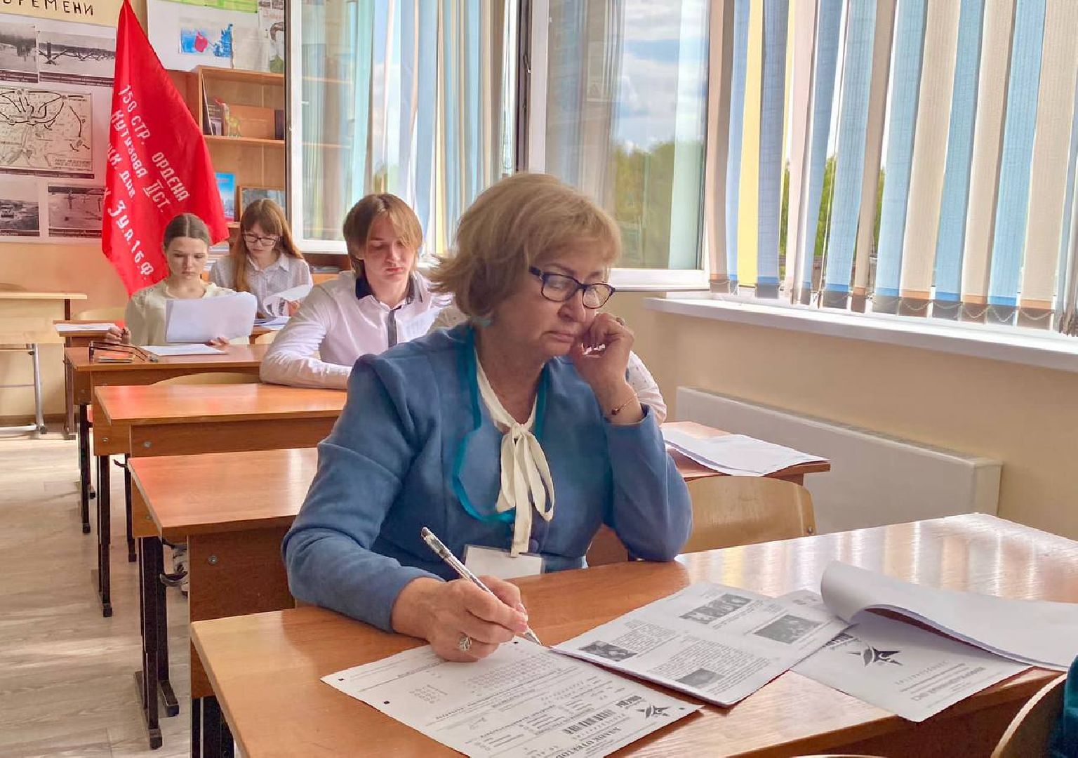 Звенигород, Диктант Победы, акция, ветераны Великой Отечественной войны, ветеранская организация Звенигорода