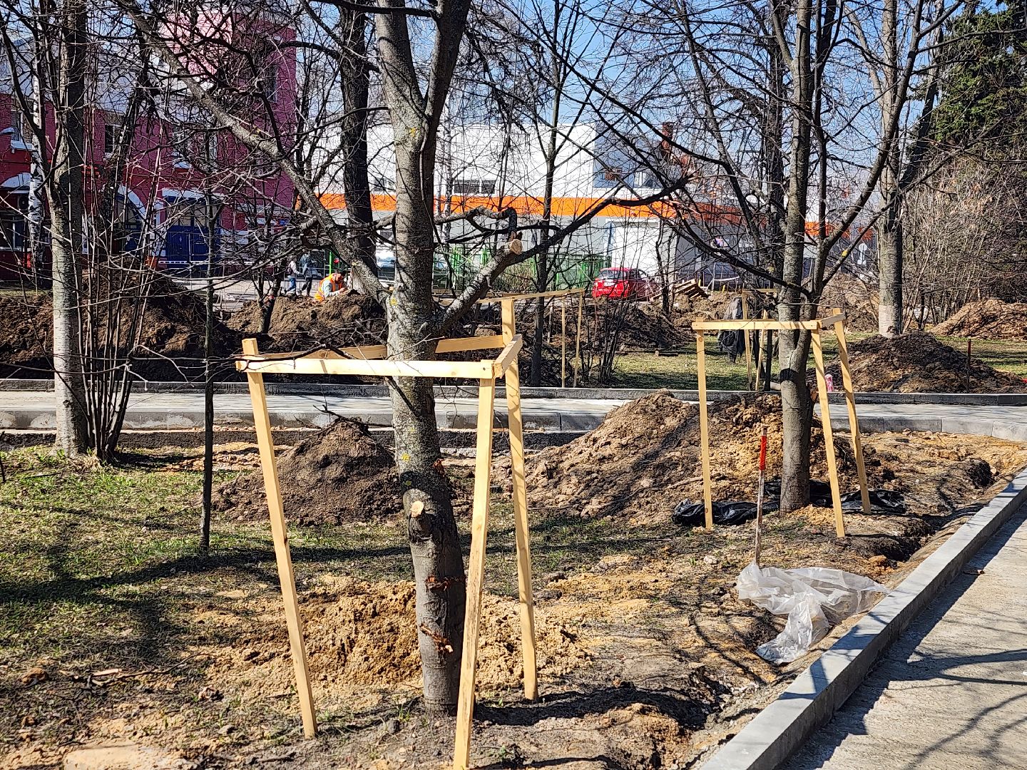 королёв, благоустройство, сквер у проходной ркк энергия, градообразующее предприятие,