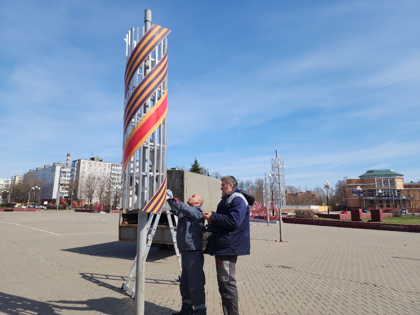 9 мая, орехово-зуевский округ,праздничное оформление,