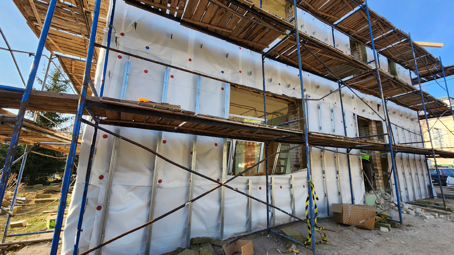 ремонт, капремонт, кпитальный ремонт, подмосковье, больница, домодедово, хирургический корпус, фасад, утеплитель,