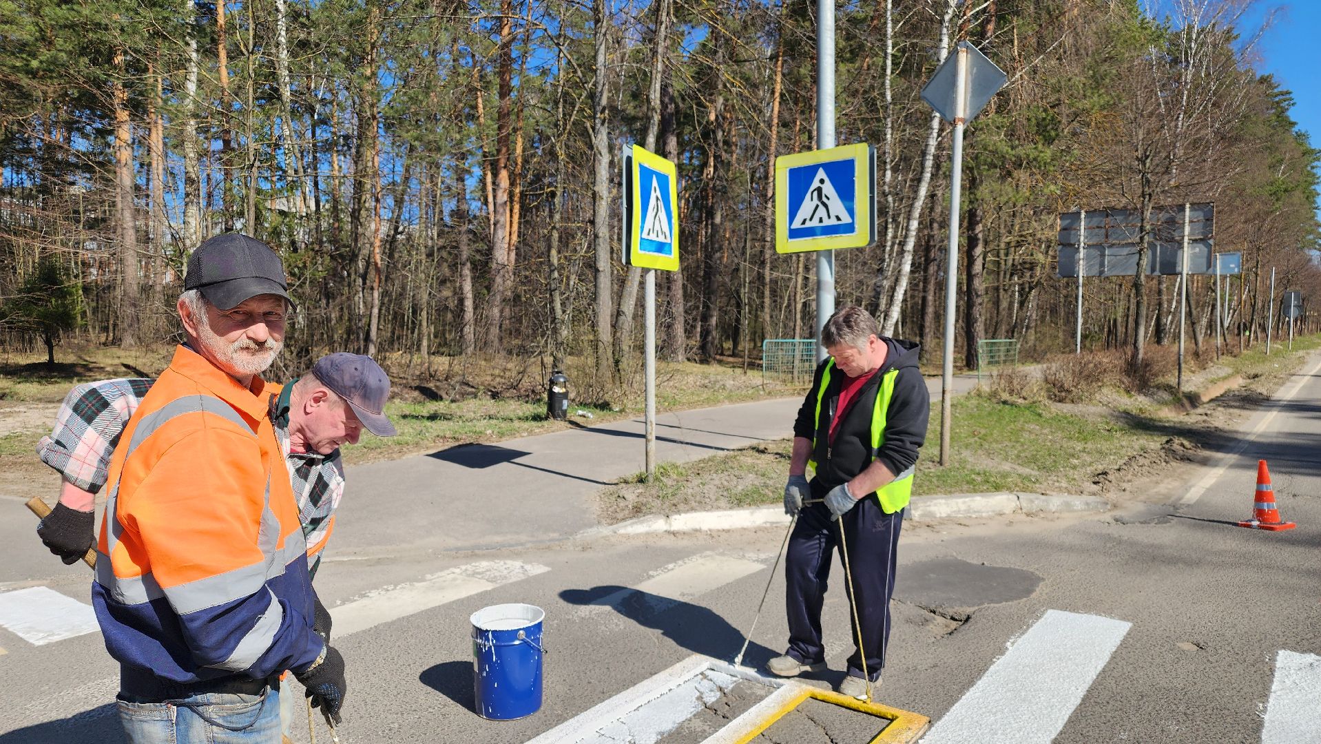 дорожная разметка, протвино, зебра,