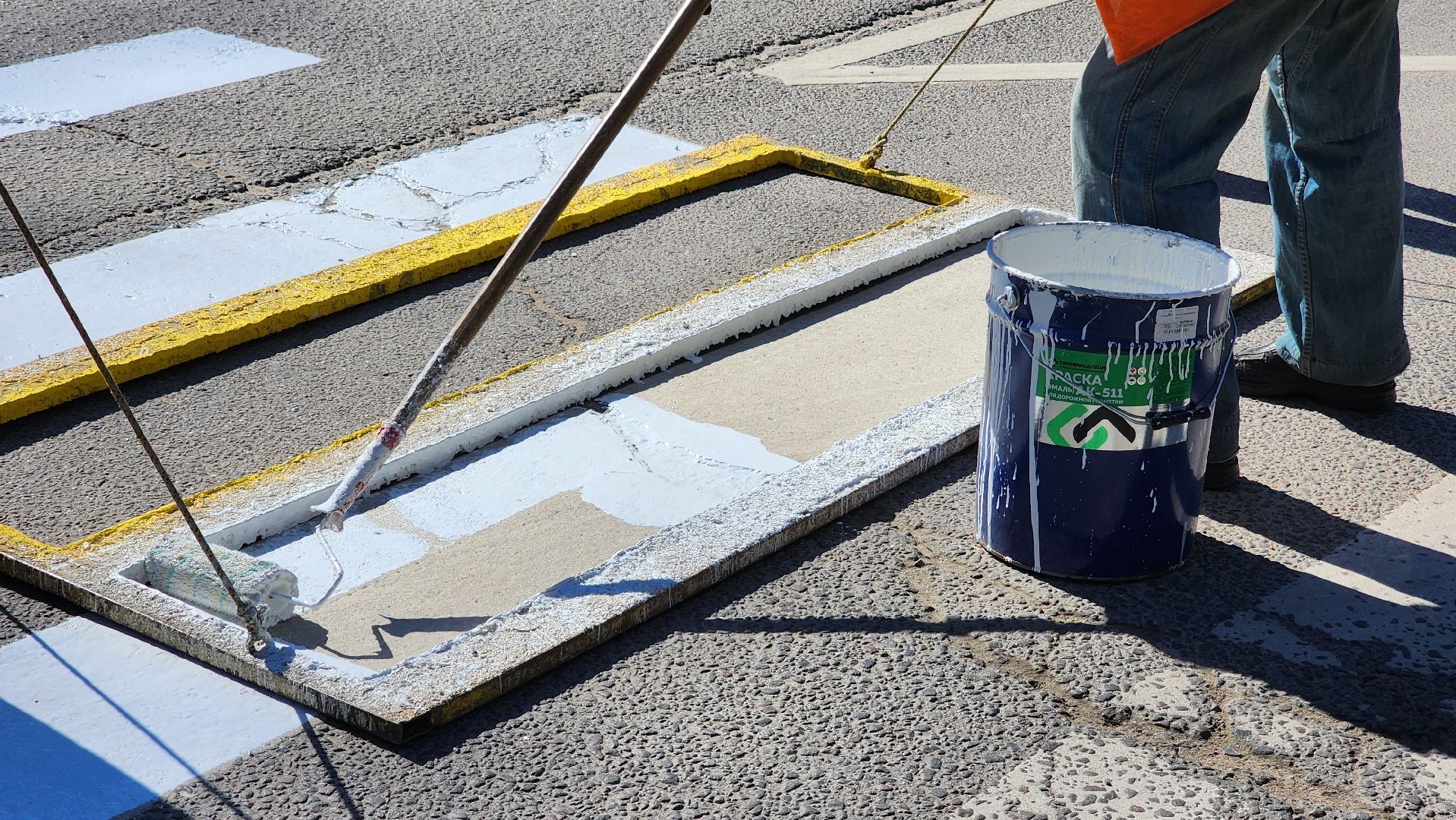 дорожная разметка, протвино, зебра,