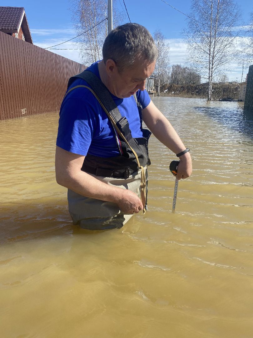 Чехов, деревня Чепелево, улица Энтузиастов, наводнение, подтопление, разлив воды, пруды, дренажная система, МЧС, Мособлпожспас,