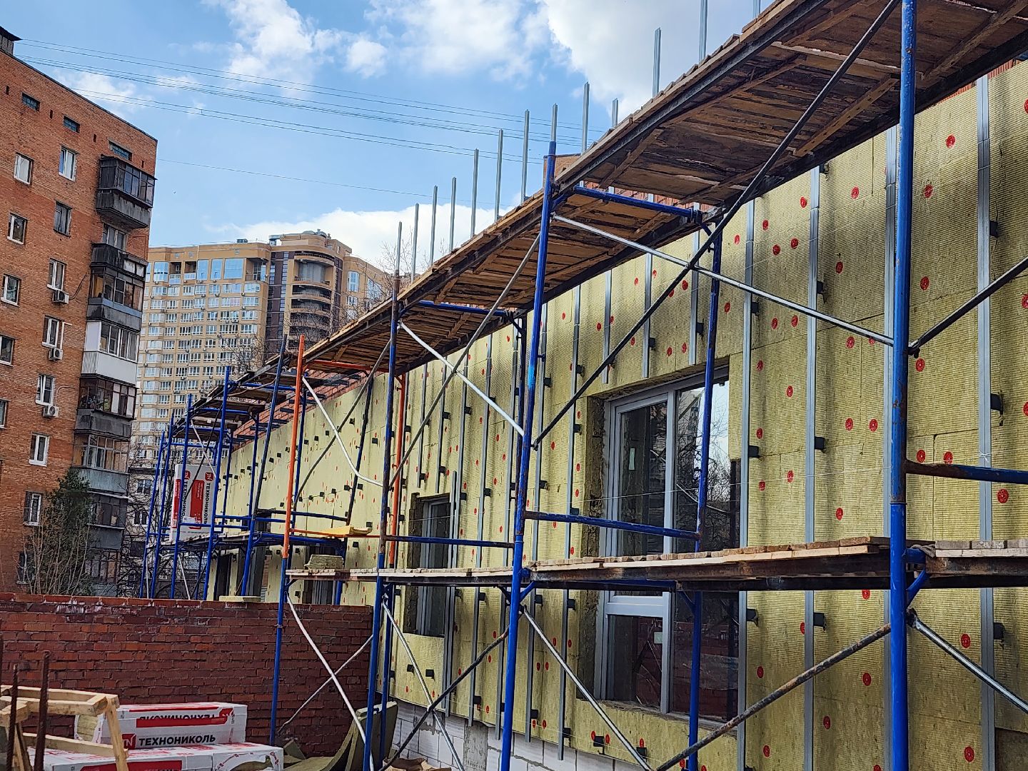 королёв, строительство , пристройка к школе 1, космическая столица России ,