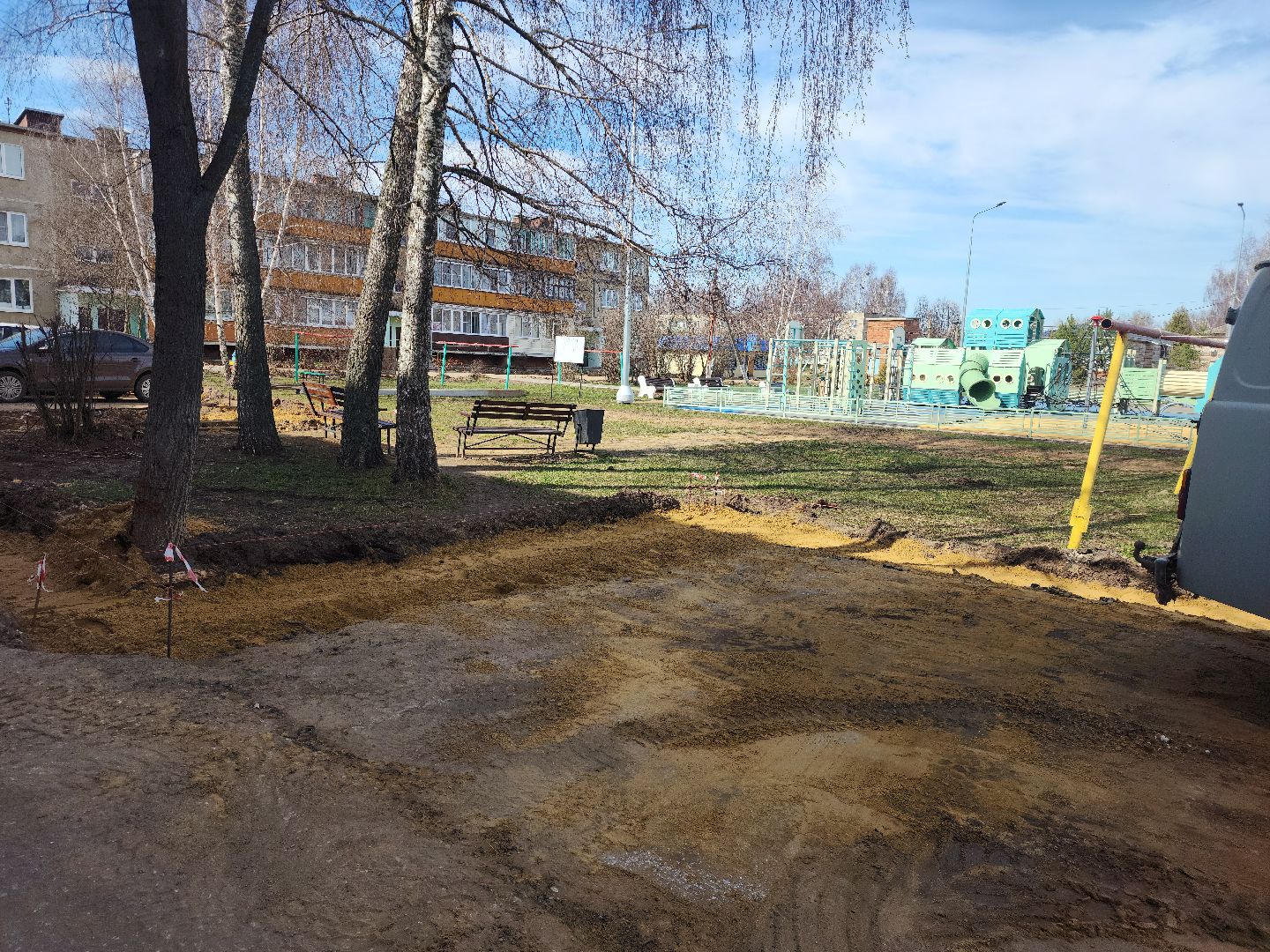 зарайск, благоустройство двора, благоустройство территорий,