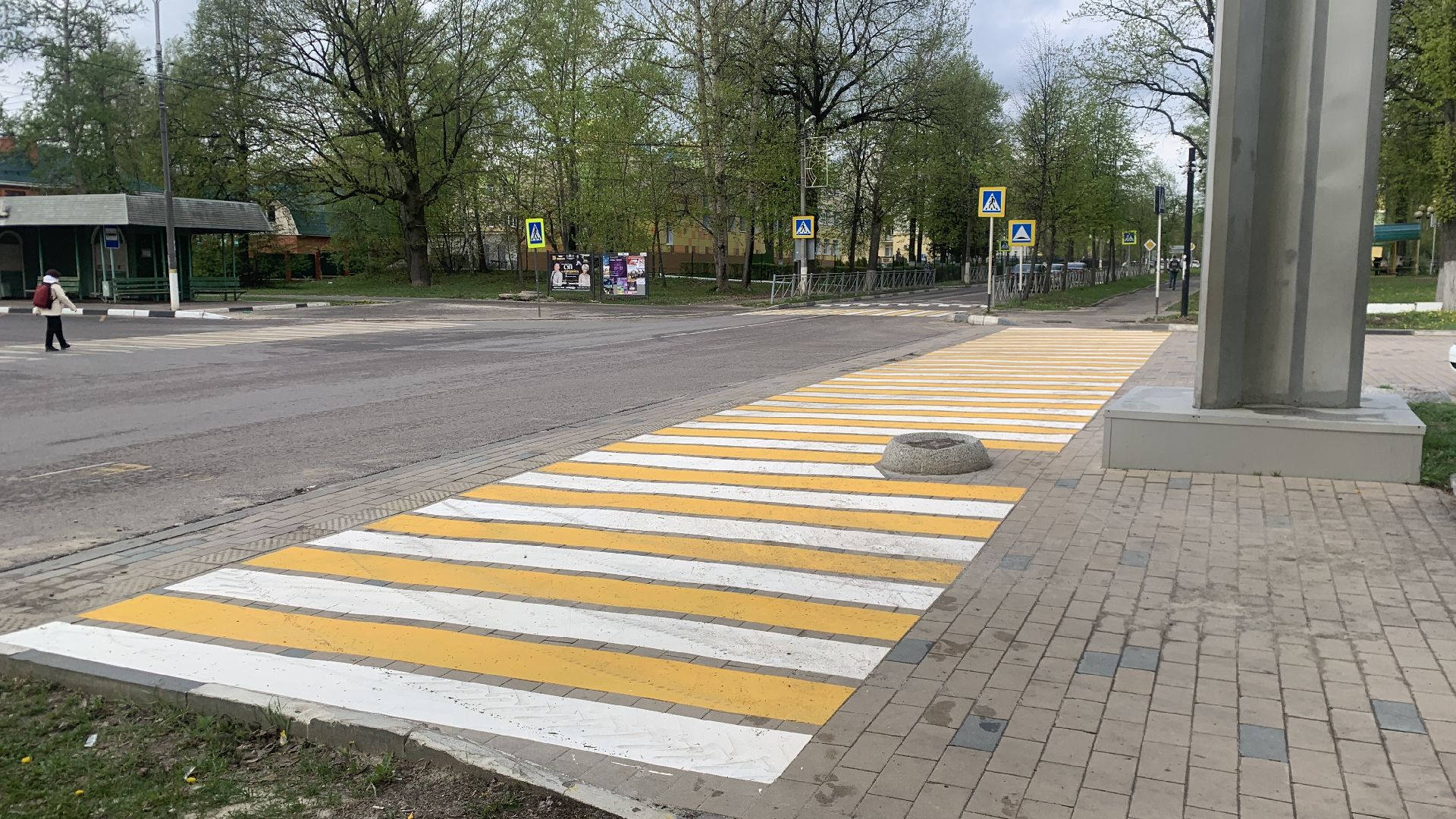 Ступино, пешеходный переход, разметка