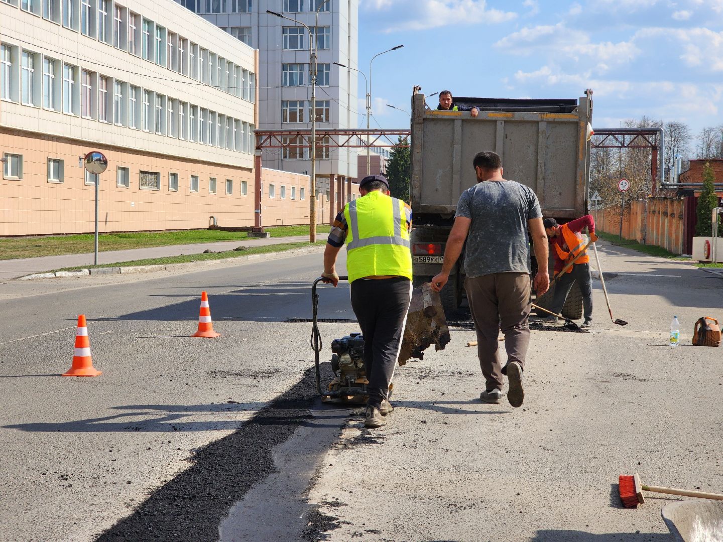 электросталь, ремонт, дорога, ямочный ремонт, ямы,