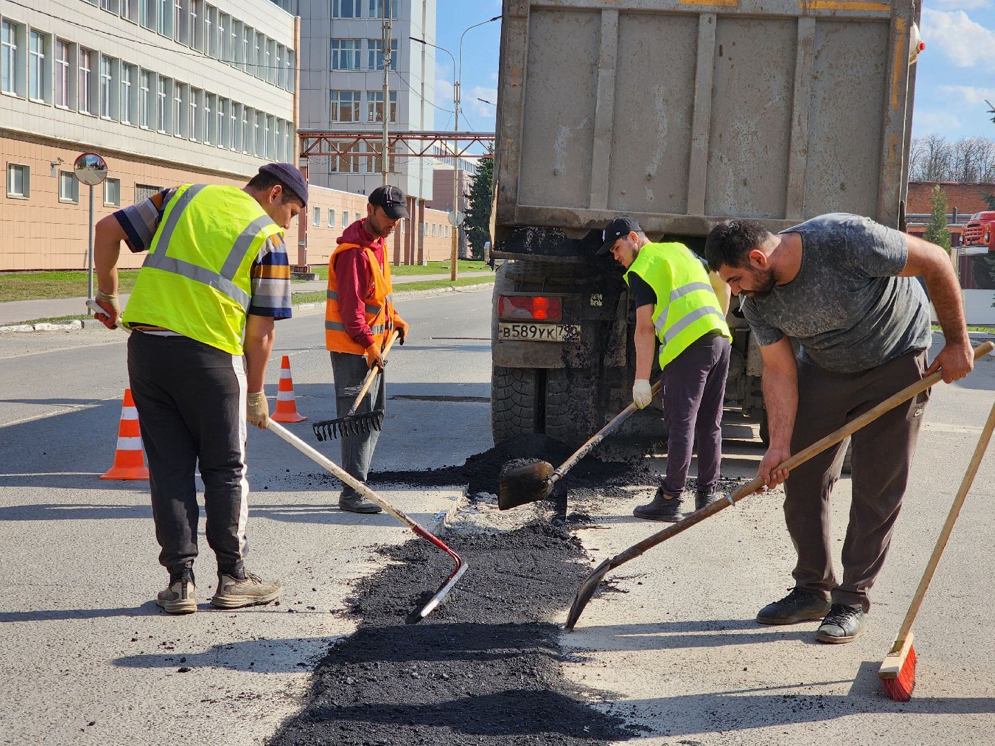 электросталь, ремонт, дорога, ямочный ремонт, ямы,