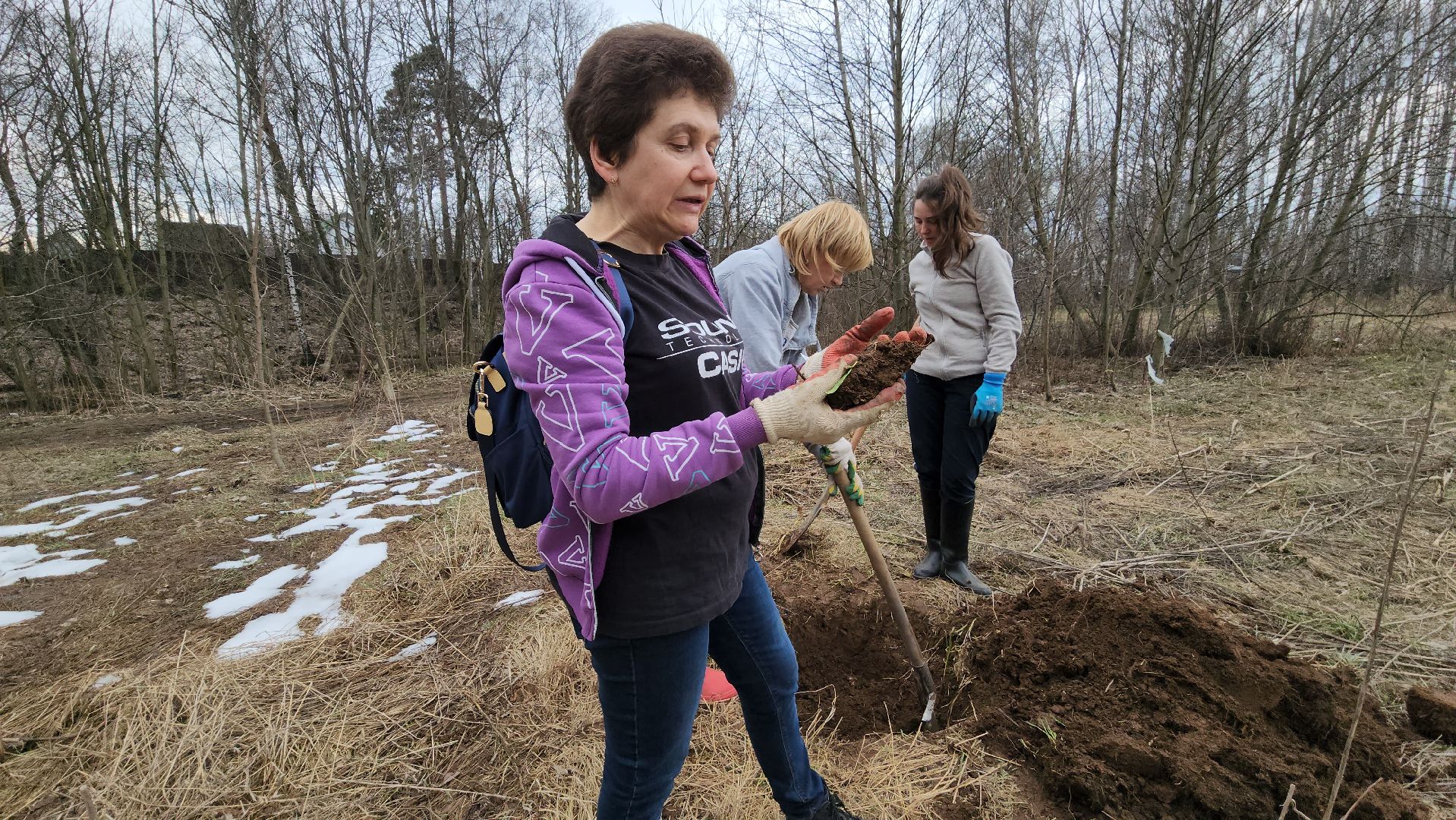 пушкино, микрорайон, высадка деревьев, сосна, ель, дуб, клен, калина, волонтеры, жители, активисты,