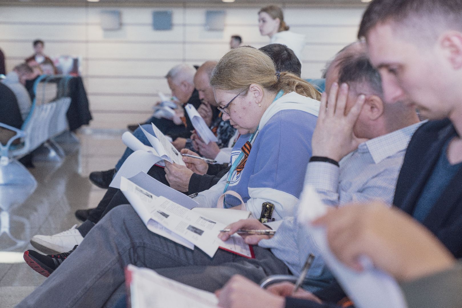 Аэропорт Домодедово, Диктант Победы, история