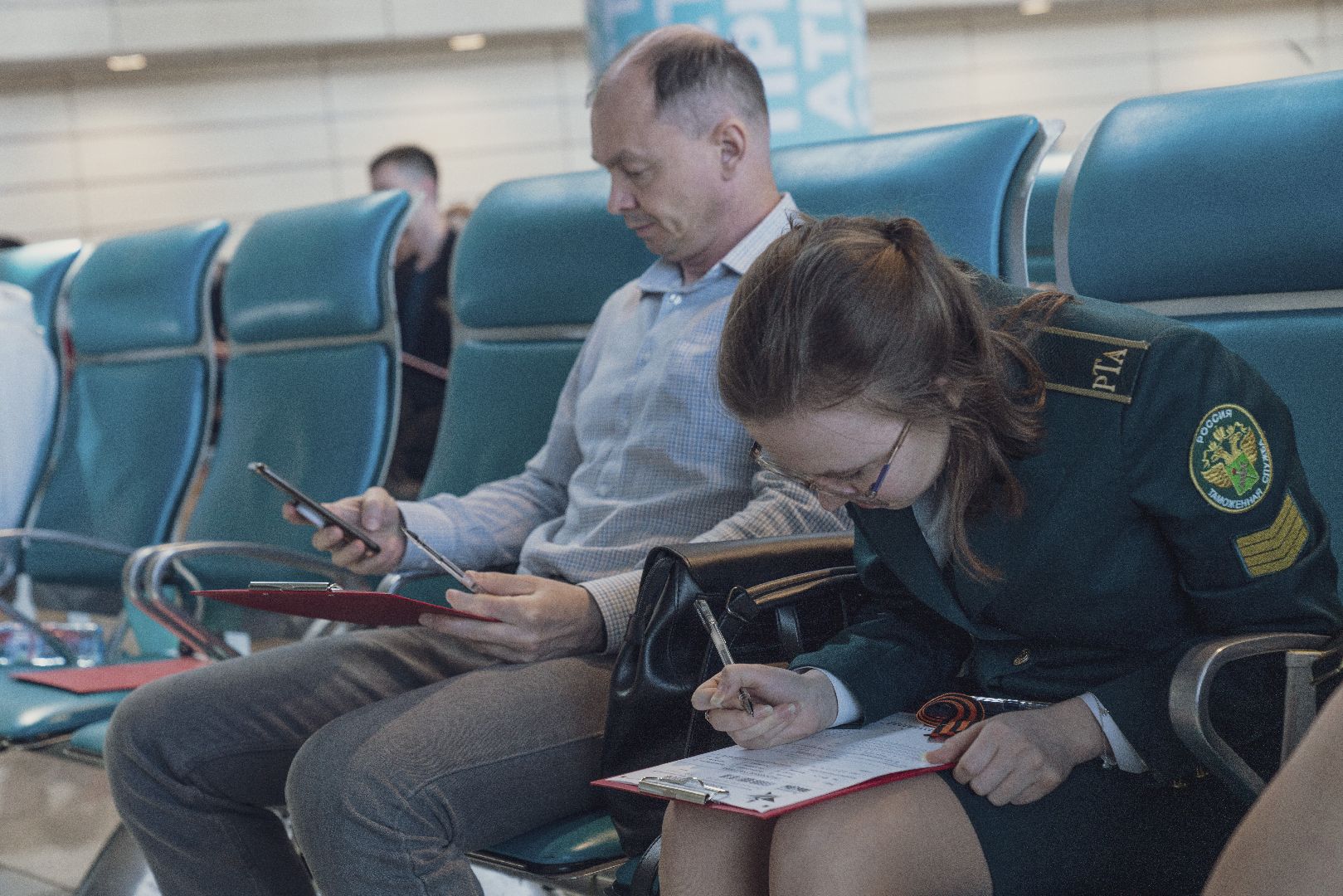 Аэропорт Домодедово, Диктант Победы, история