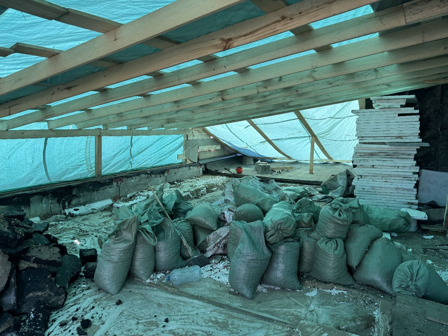 ремонт крыши , ленинский городской округ, последствия атаки беспилотников ,