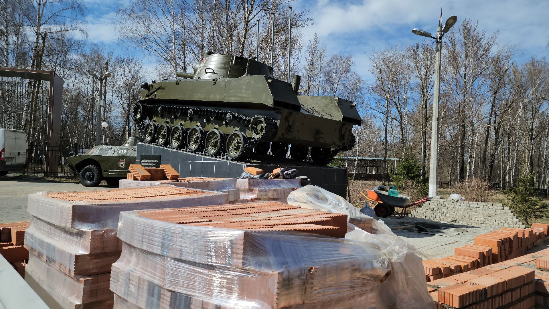 кашира, благоустройство, парк, стела, вдв, памятник, памятник внуку пушкина,
