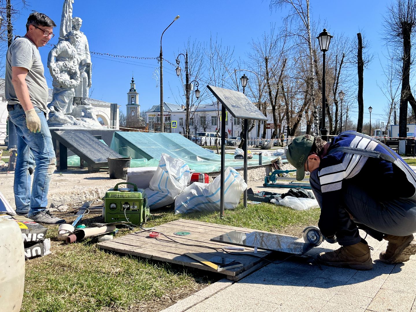 наро-фоминский городской округ,верея, благоустройство 2025, благоустройство памятников,победе 80,