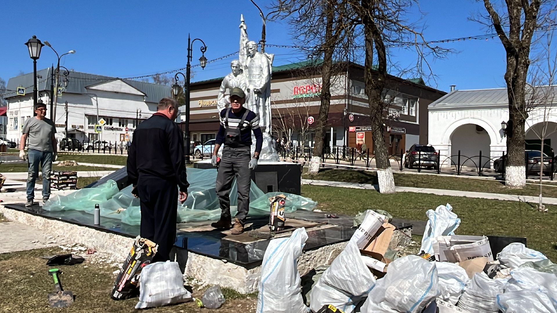 наро-фоминский городской округ,верея, благоустройство 2025, благоустройство памятников,победе 80,