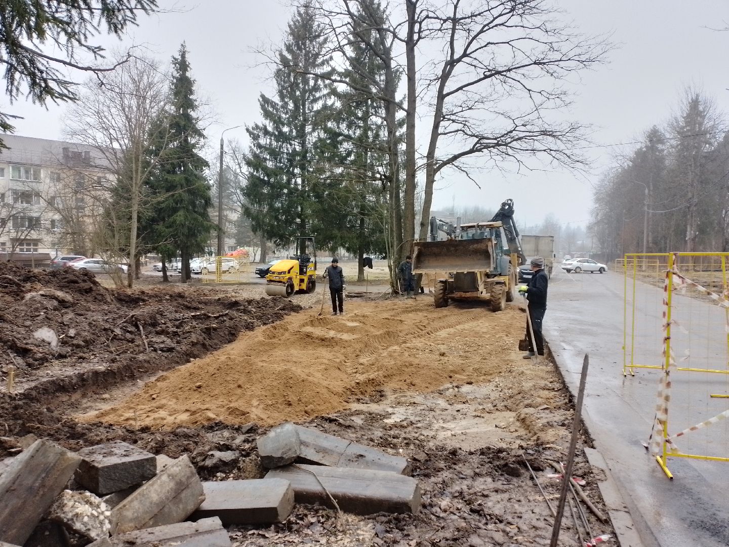 благоустройство, парковка, городской округ восход, строителтство,