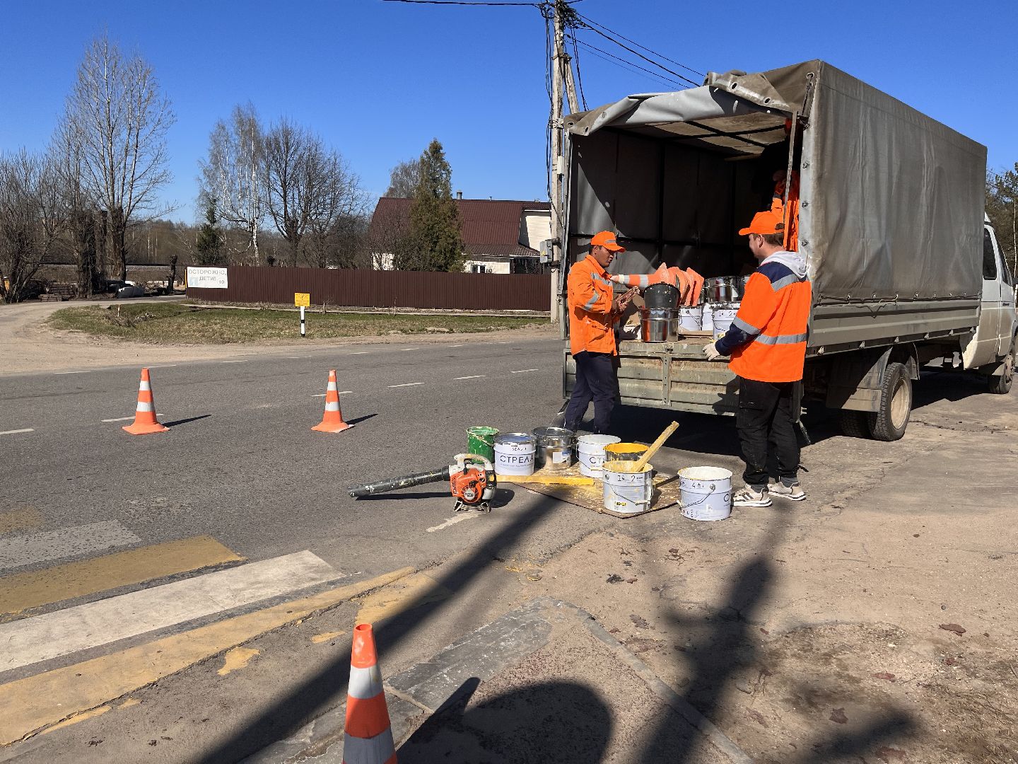 Шаховская, зебра, пешеходный переход