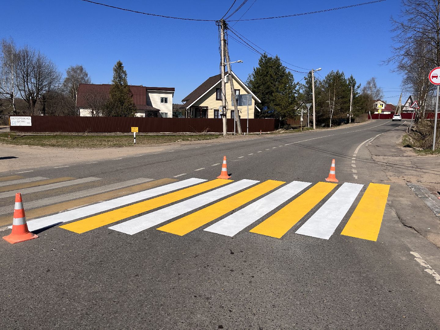 Шаховская, зебра, пешеходный переход