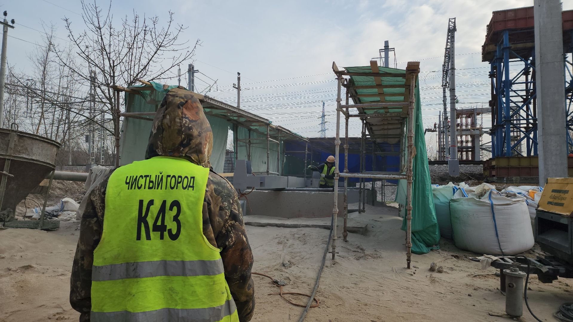 надземный переход, Лобня, ржд,