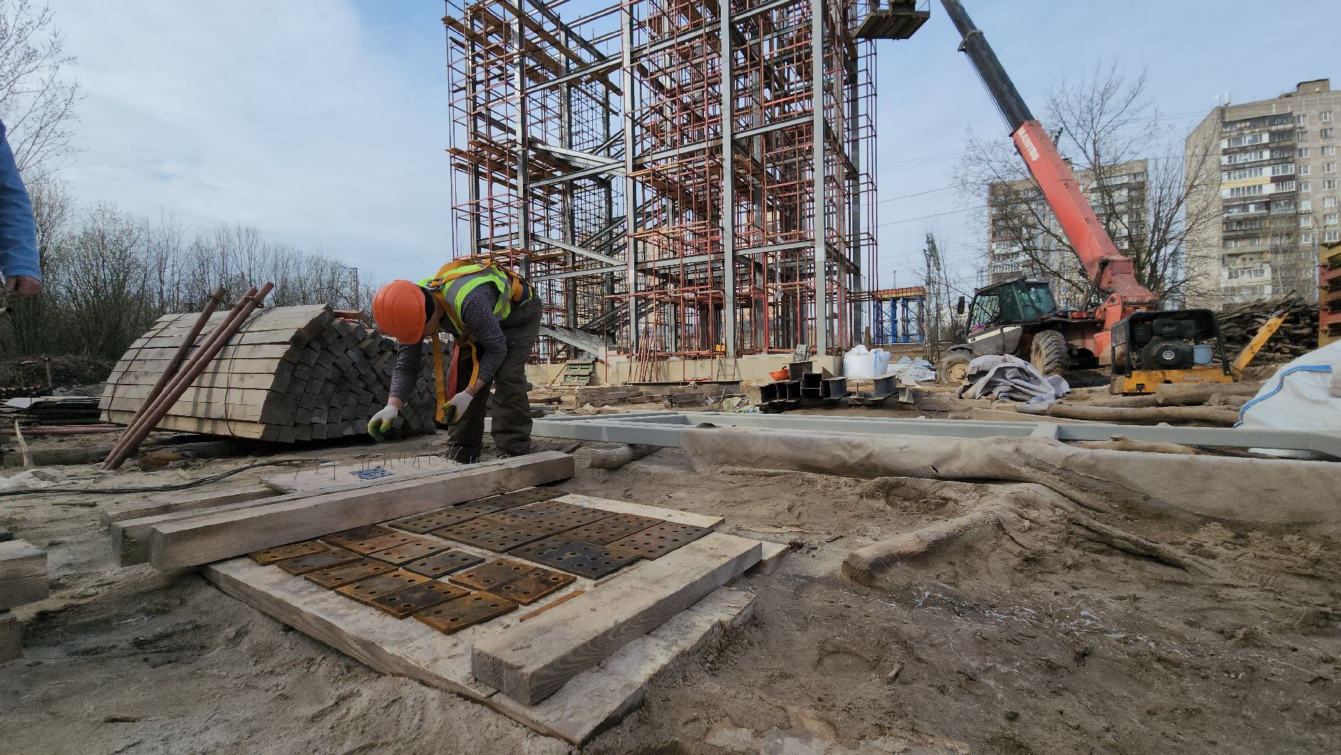 надземный переход, Лобня, ржд,