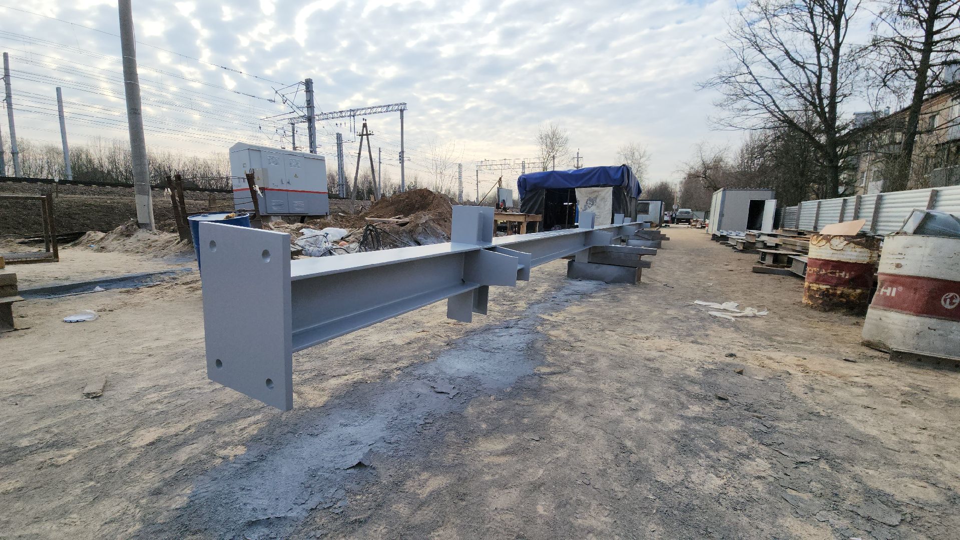 надземный переход, Лобня, ржд,