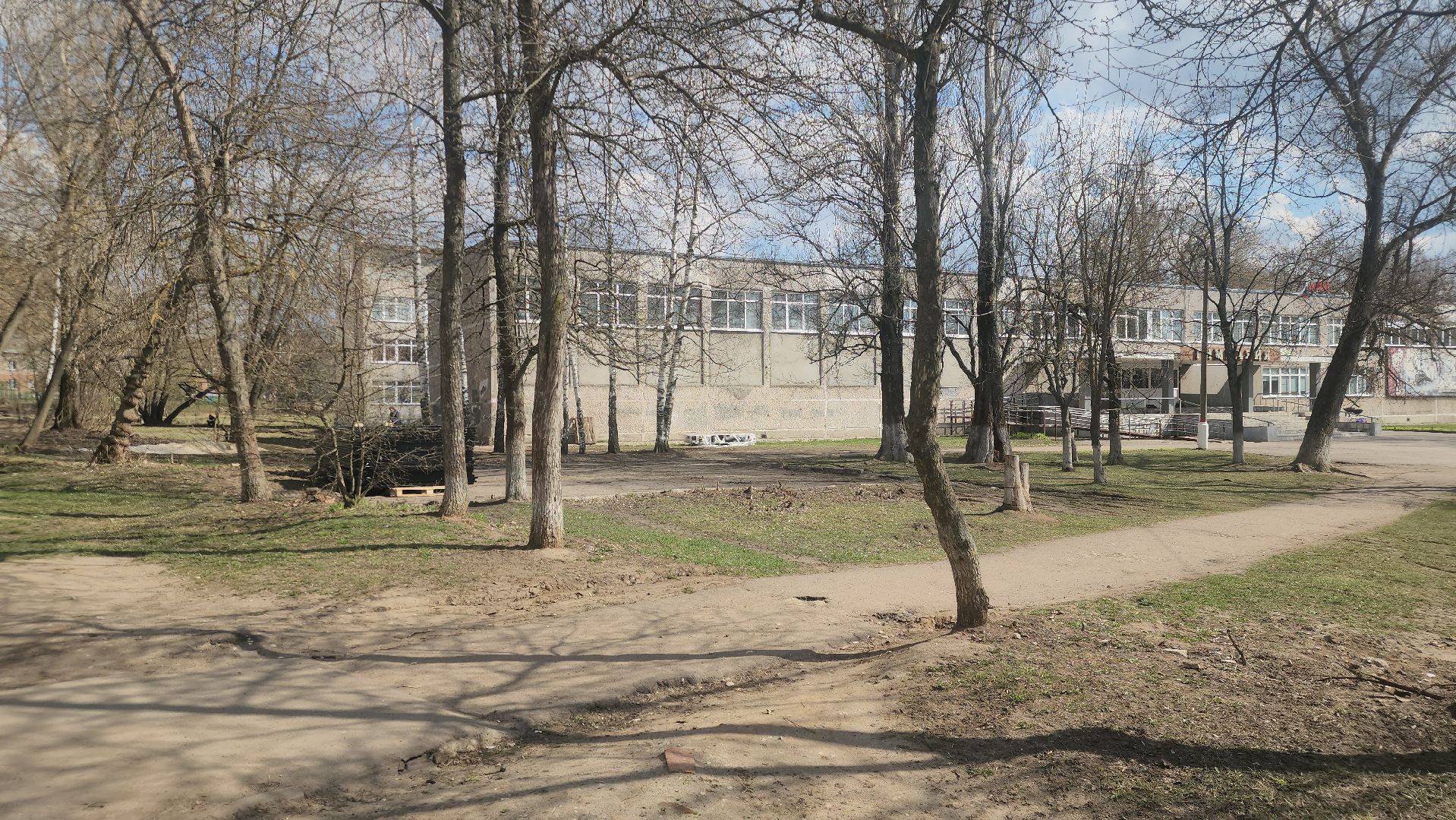 павловский  посад, благоустровйство, школа,