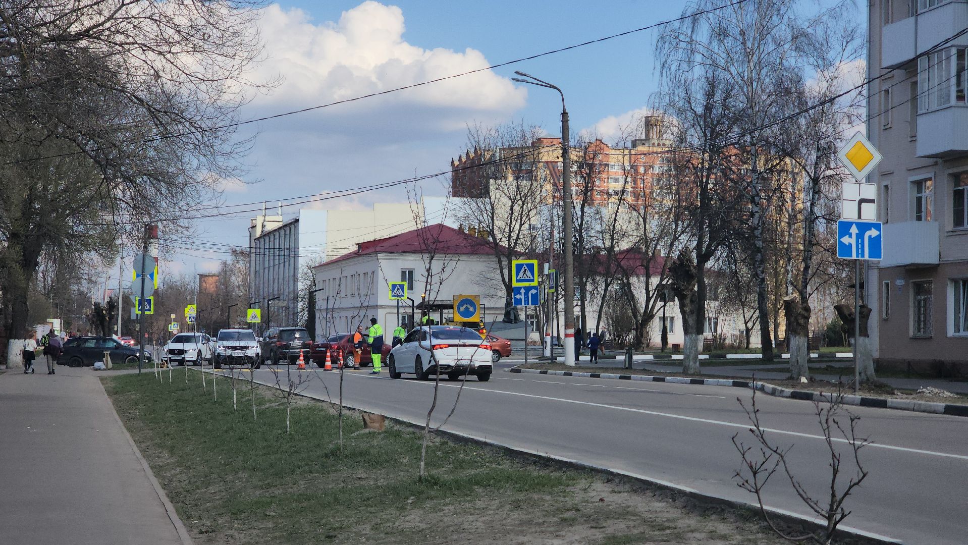 павловский посад, дороги , разметка ,