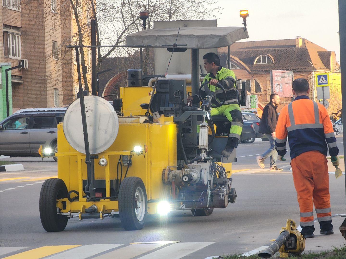 павловский посад, дороги , разметка ,