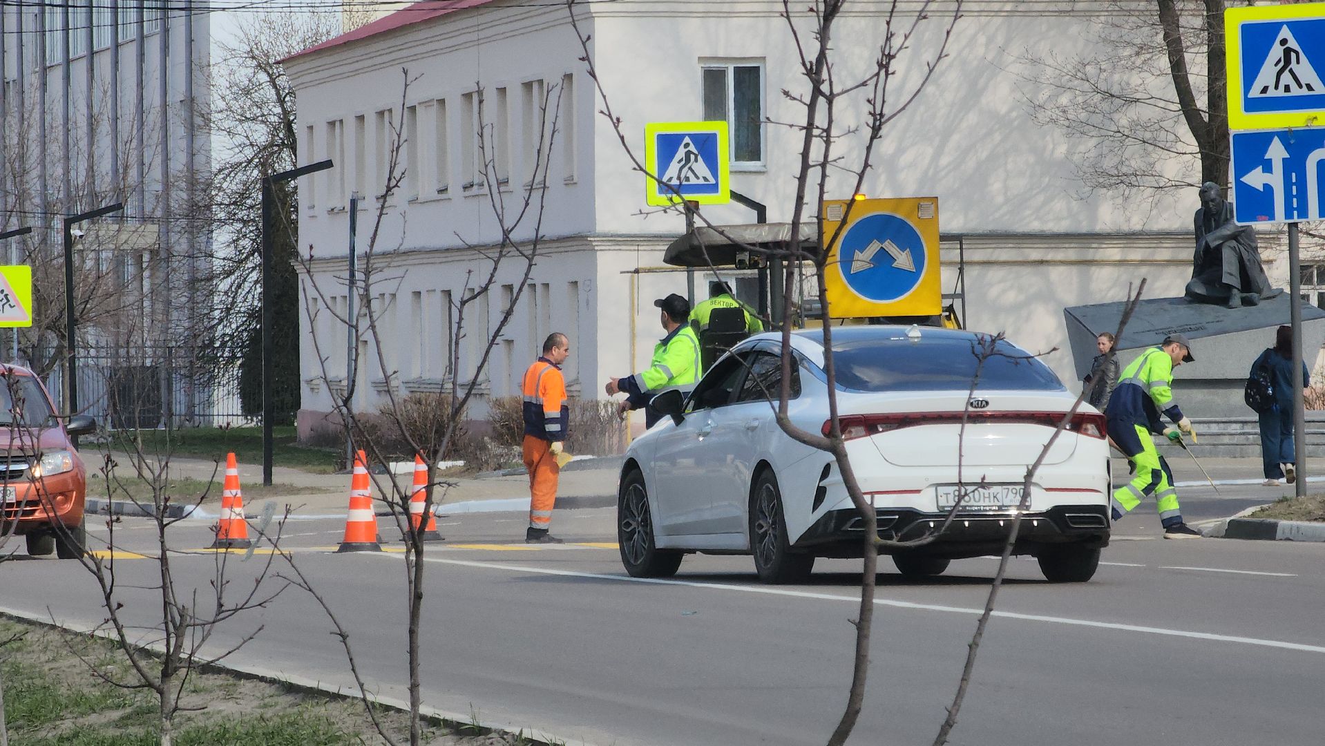 павловский посад, дороги , разметка ,