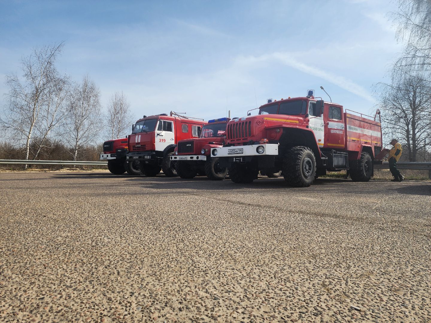 Зарайск, Пожары, Поджоги травы, Лесная охрана, Тактические учения,