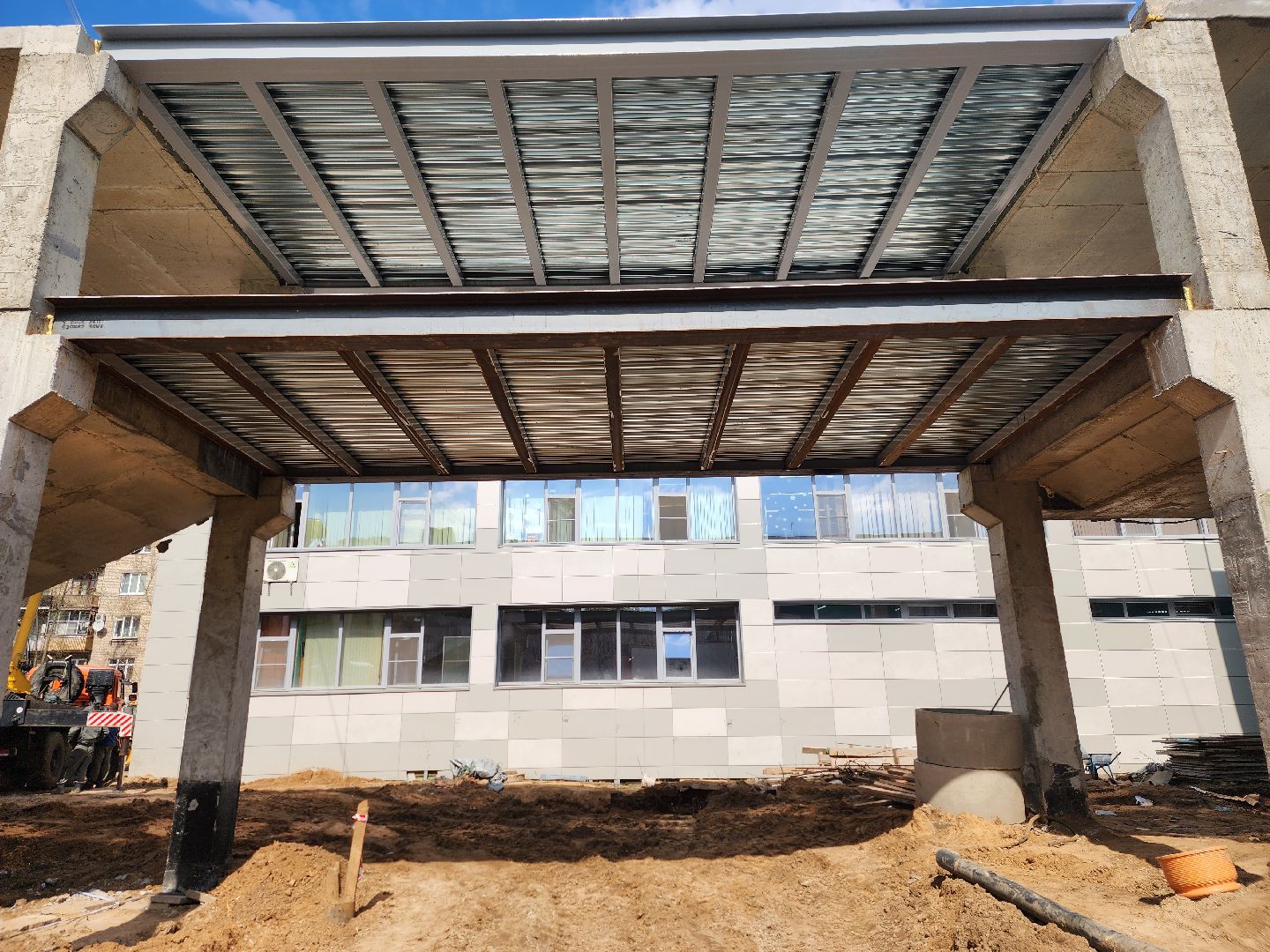 королёв, строительство перехода,  новая пристройка к школе, губернатор московской области,