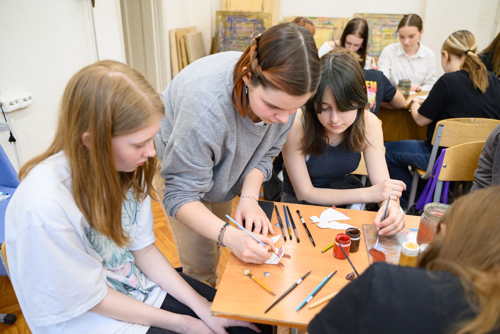 лыткарино, культура, дом детского творчества, художественная школа, роспись, мастер класс,