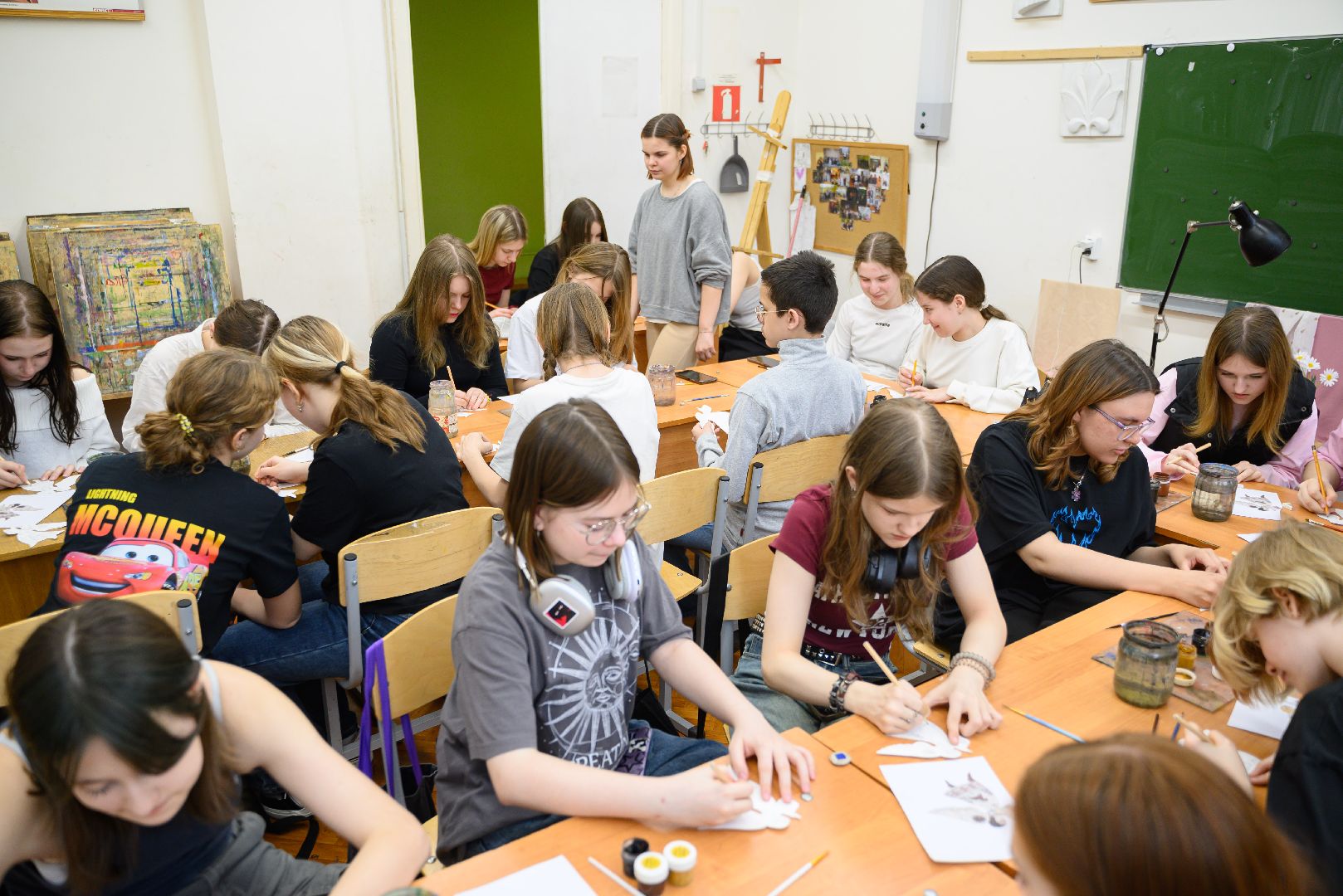 лыткарино, культура, дом детского творчества, художественная школа, роспись, мастер класс,