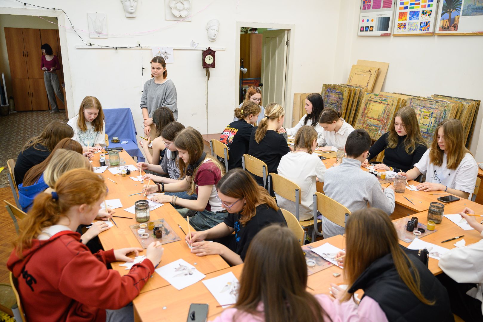 лыткарино, культура, дом детского творчества, художественная школа, роспись, мастер класс,