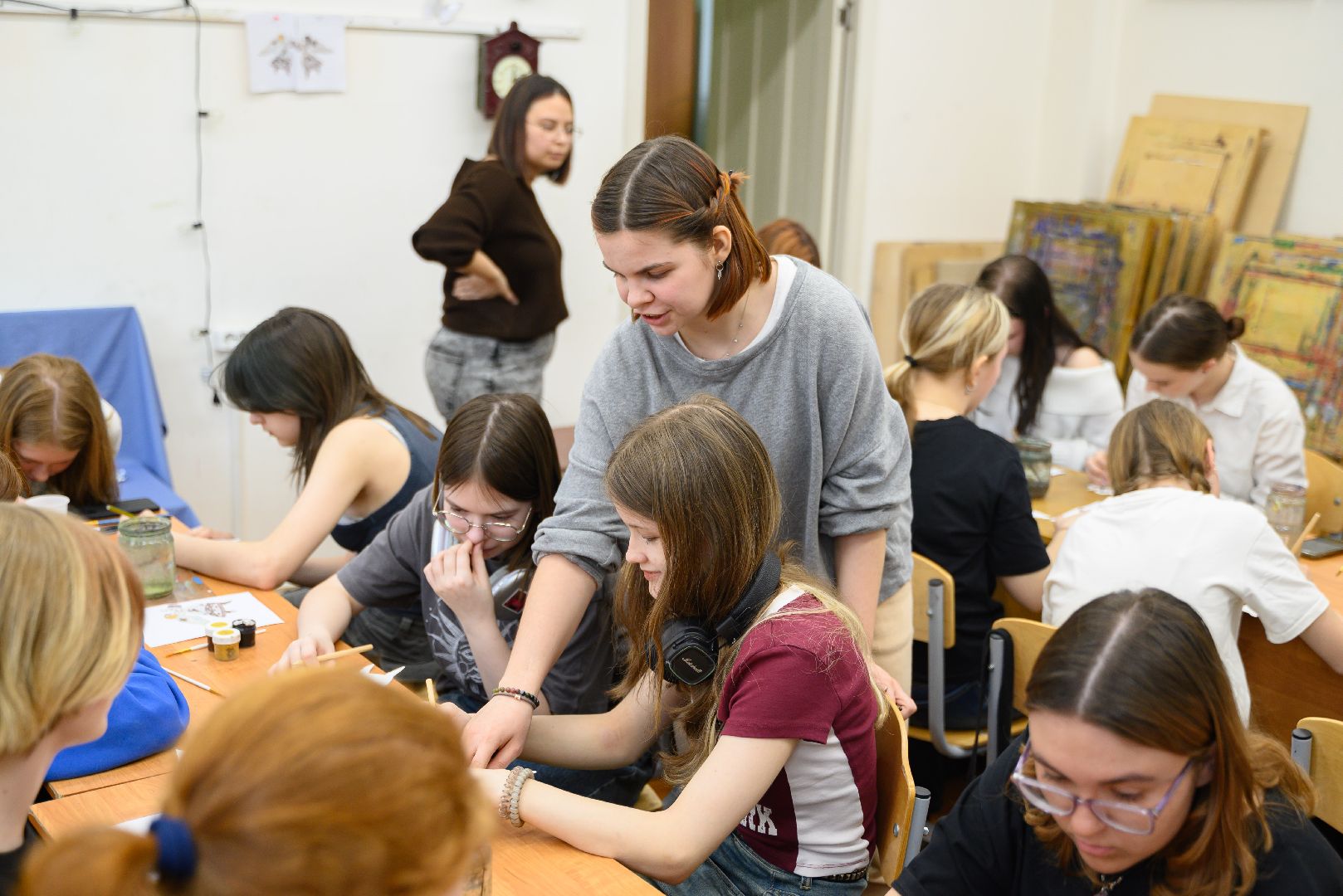 лыткарино, культура, дом детского творчества, художественная школа, роспись, мастер класс,