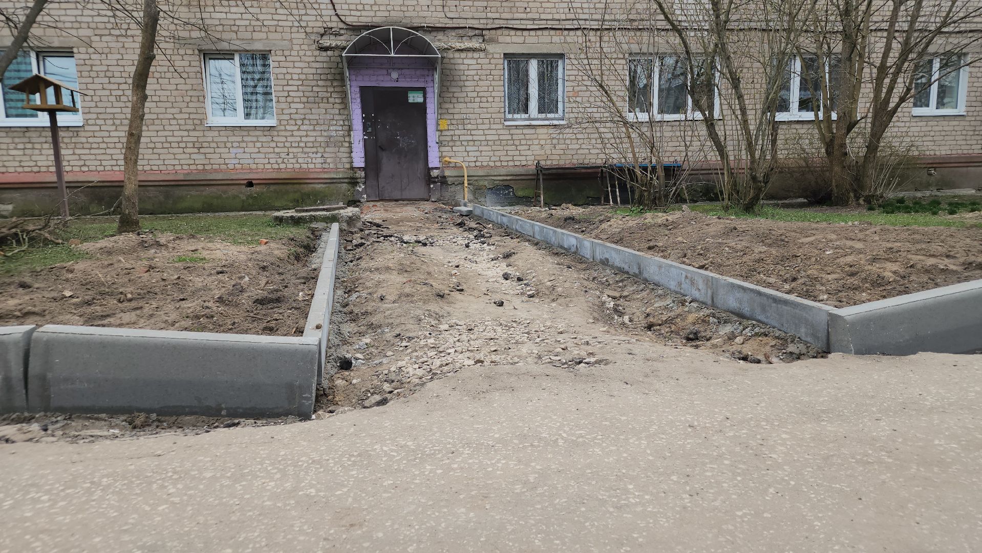 благоустройство дворов, орехово-зуевский округ, малая дубна,