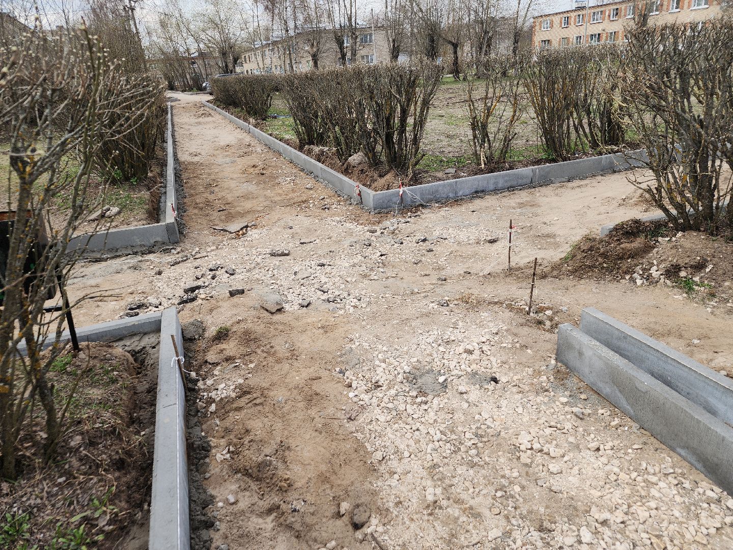 благоустройство дворов, орехово-зуевский округ, малая дубна,