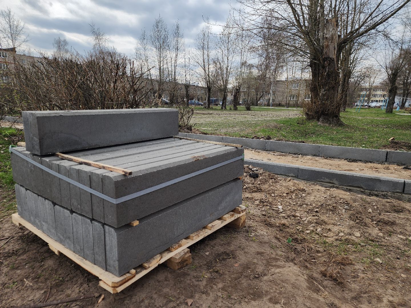 благоустройство дворов, орехово-зуевский округ, малая дубна,