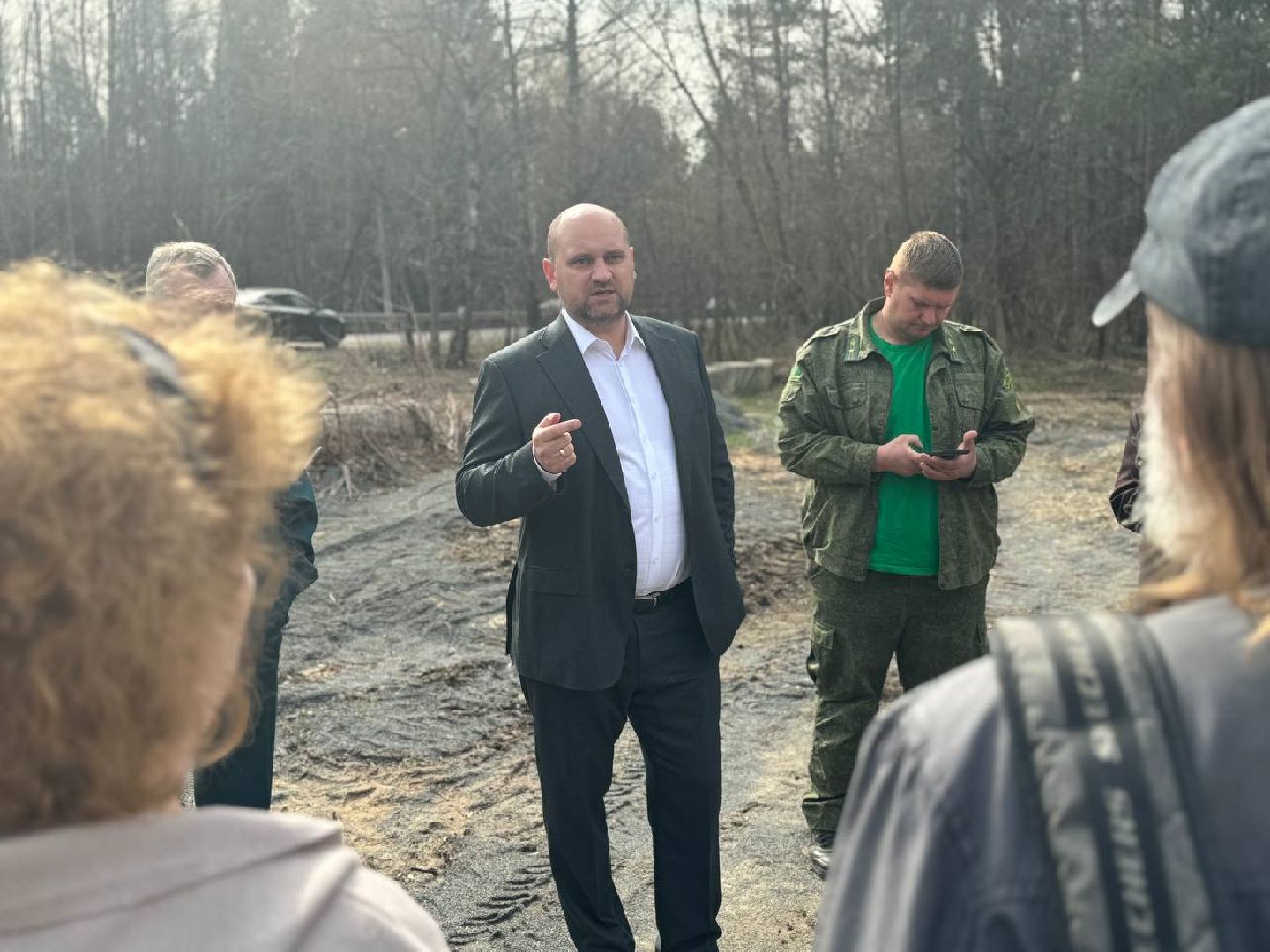 благоуйстройство, кучинский лесопарк, встреча администрации с жителями,