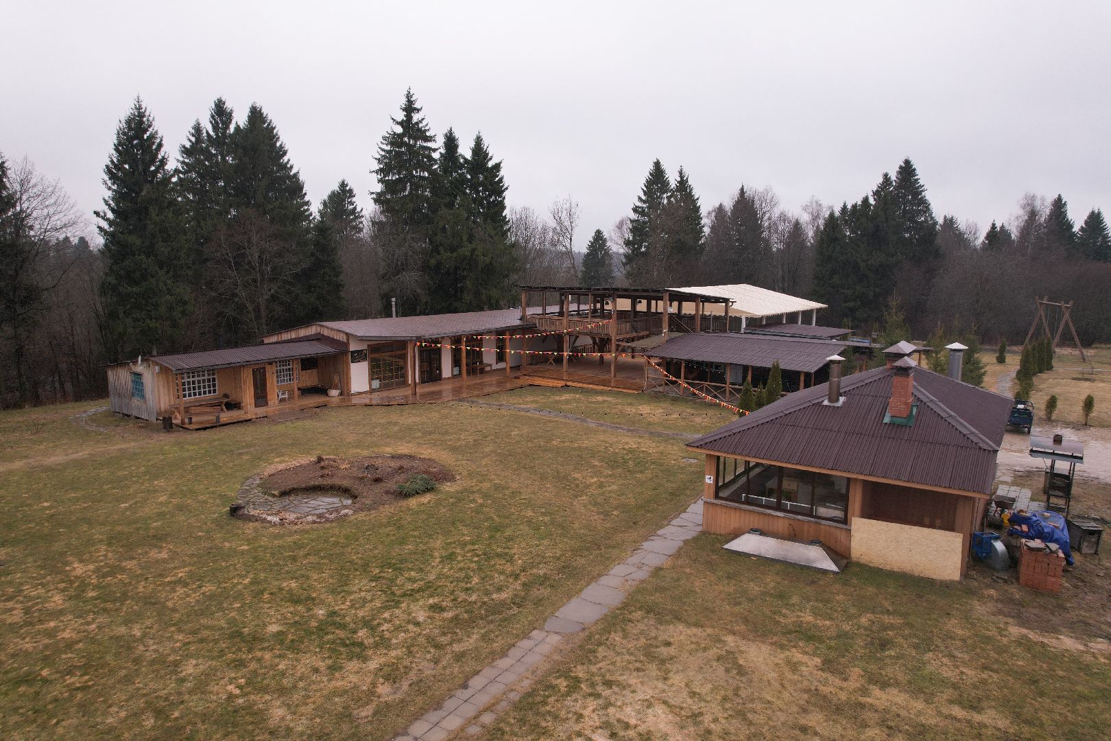 видео с коптера, эко-отель подмосковья, эко-отель под можайском,