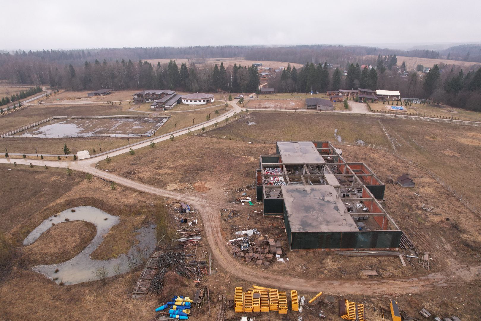 видео с коптера, эко-отель подмосковья, эко-отель под можайском,