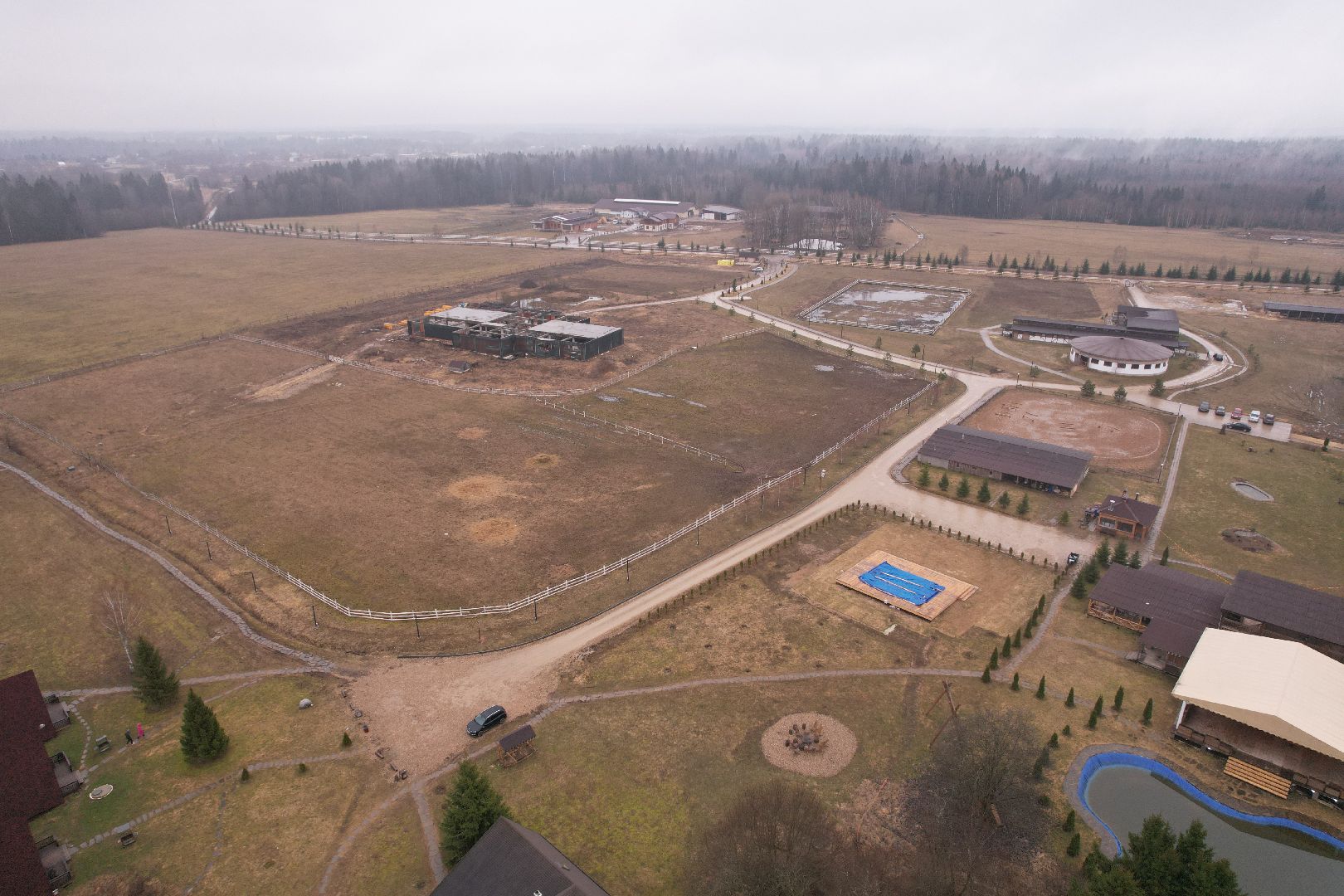 видео с коптера, эко-отель подмосковья, эко-отель под можайском,