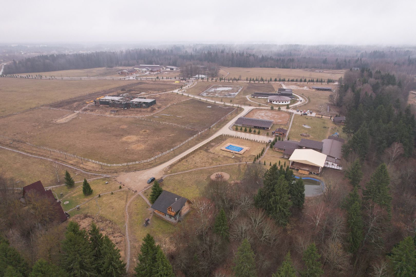 видео с коптера, эко-отель подмосковья, эко-отель под можайском,