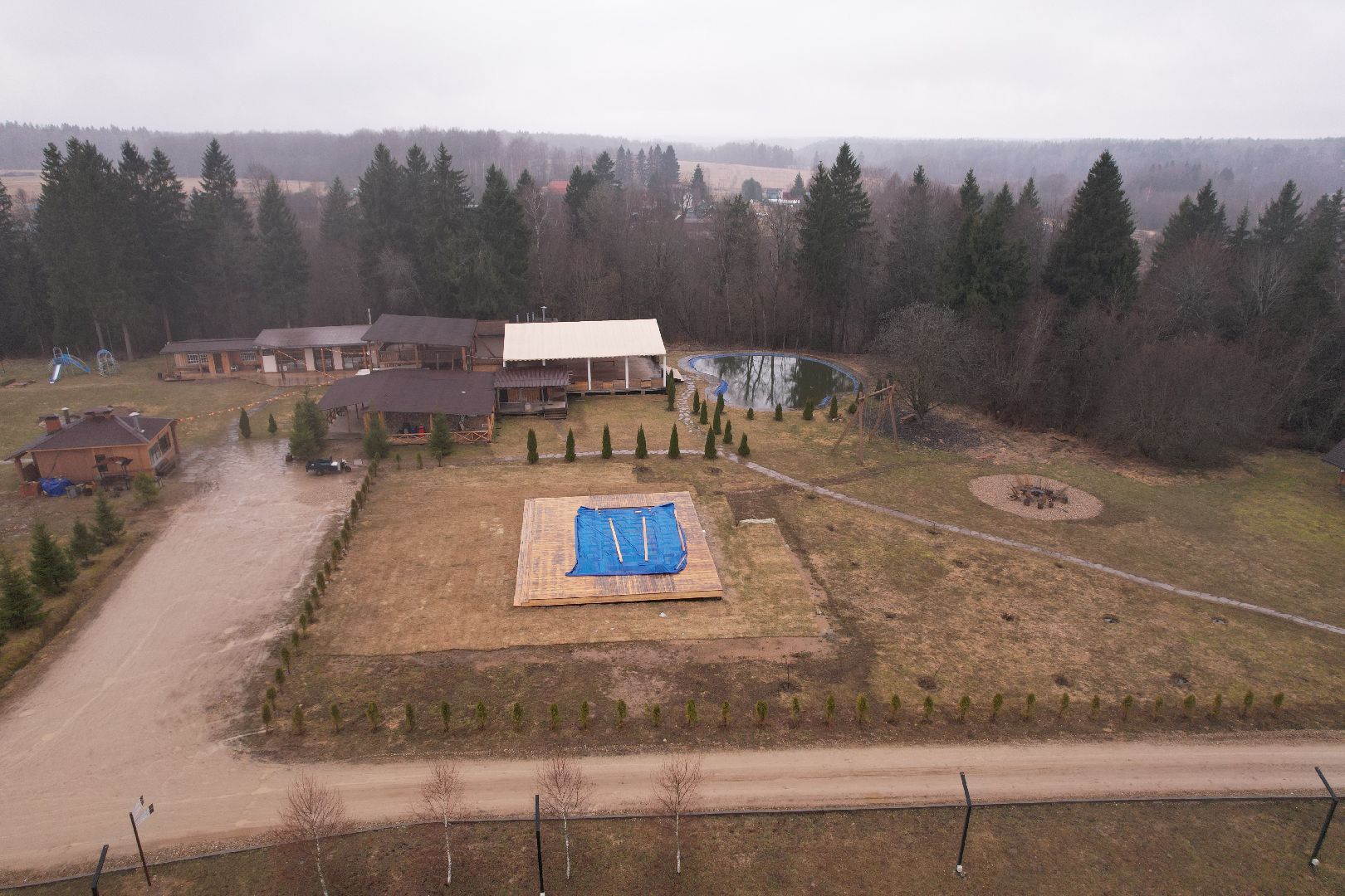 видео с коптера, эко-отель подмосковья, эко-отель под можайском,