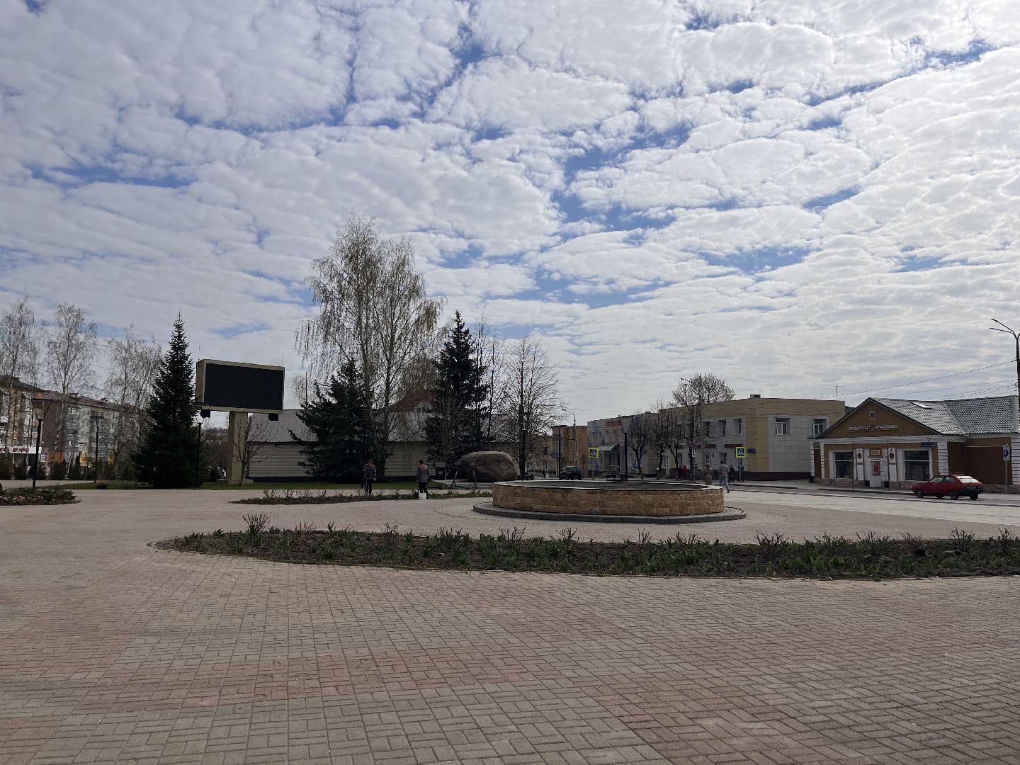 Шаховская, клумбы, благоустройство