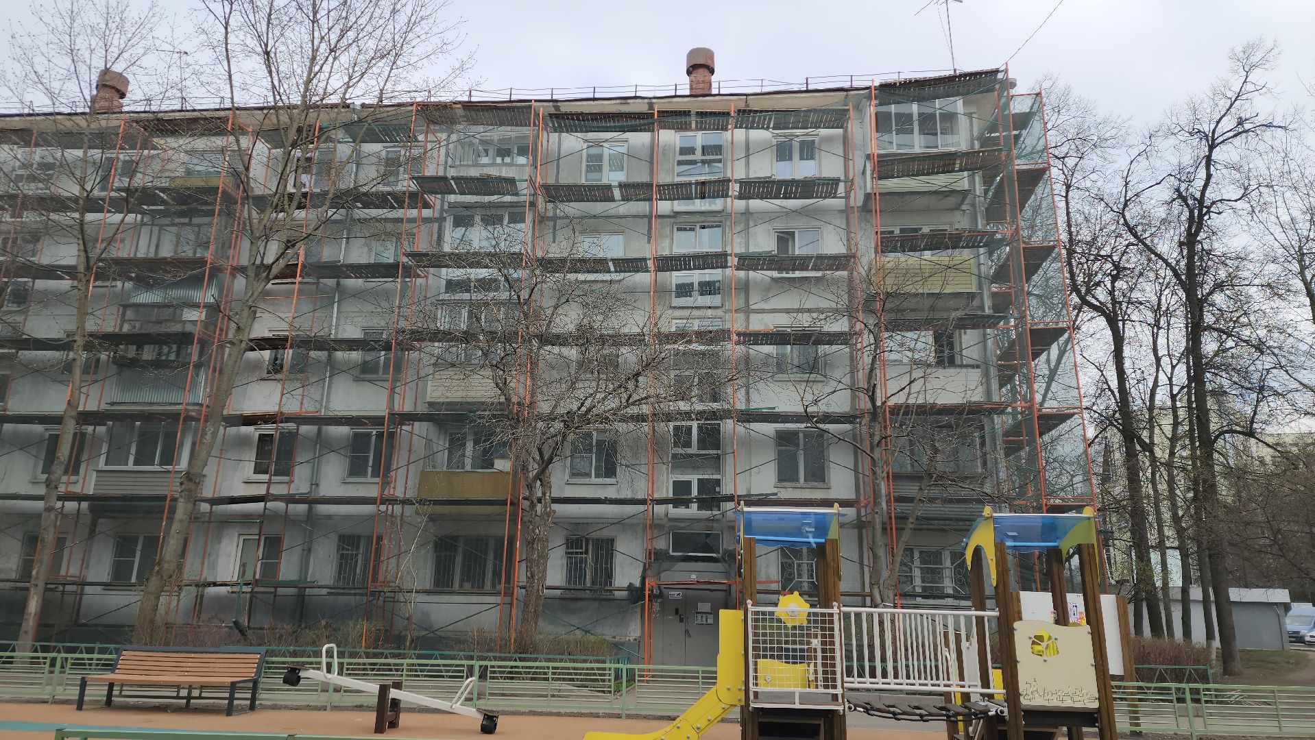 пушкино, капремонт, ремонт фасада дома, подрядная организация, штукатурные работы,вертикалки,