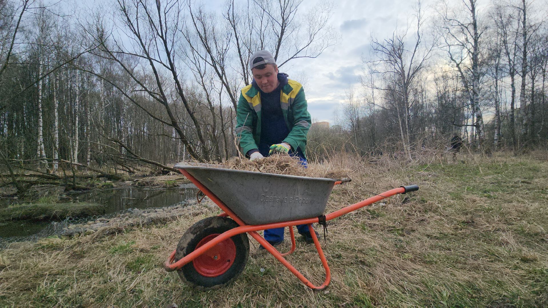 субботник, очистка водоема, Река, Лобня,