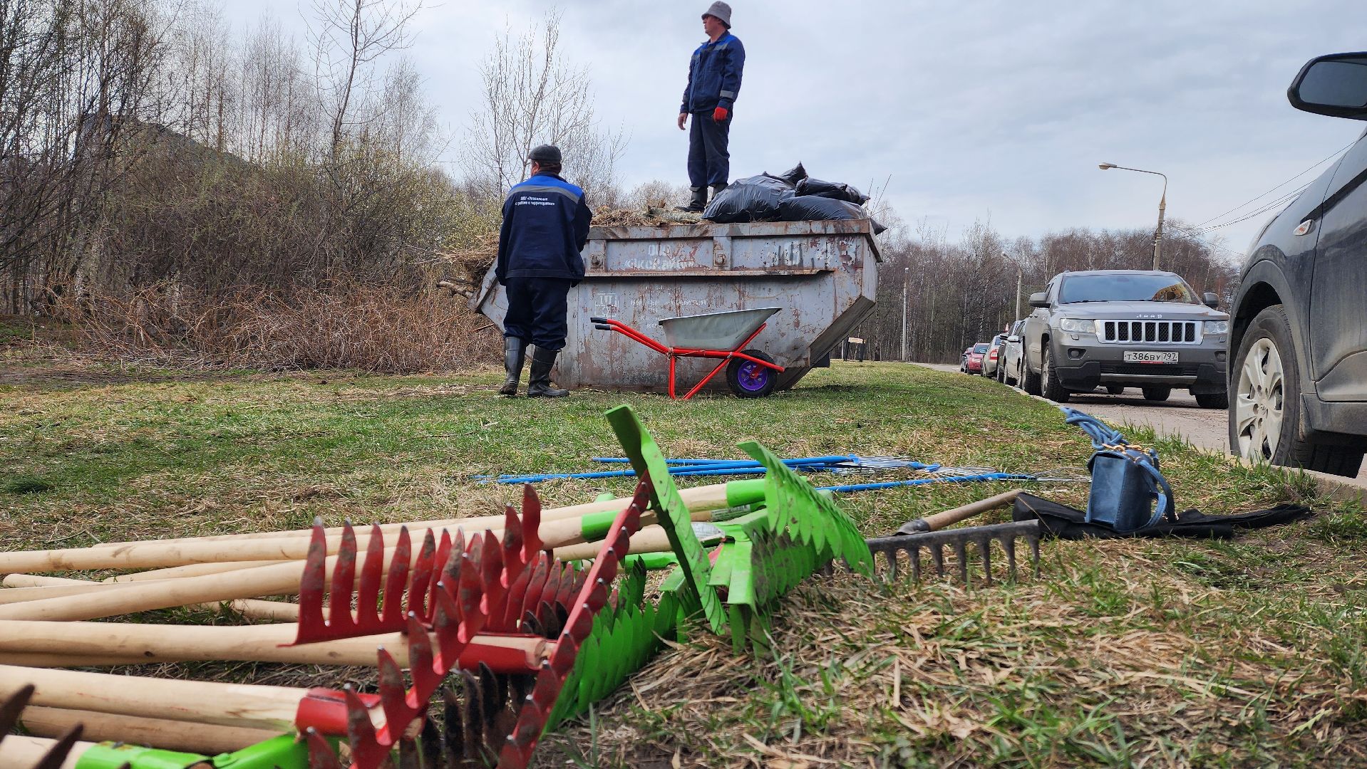 субботник, очистка водоема, Река, Лобня,