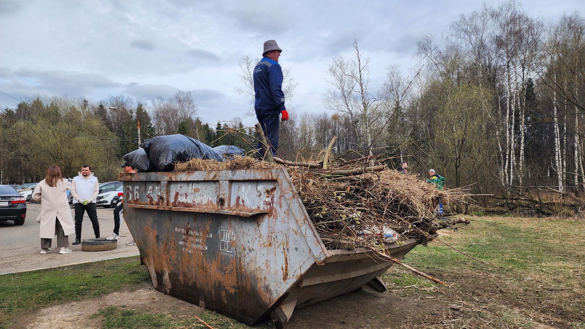 субботник, очистка водоема, Река, Лобня,