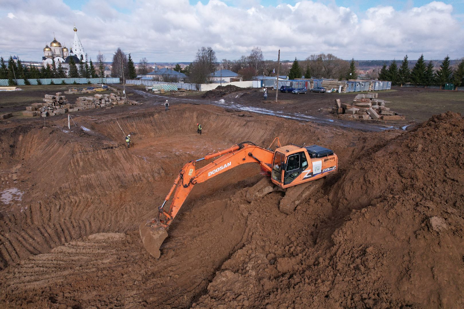 видео с коптера, стадион спартак, спорт в можайске,